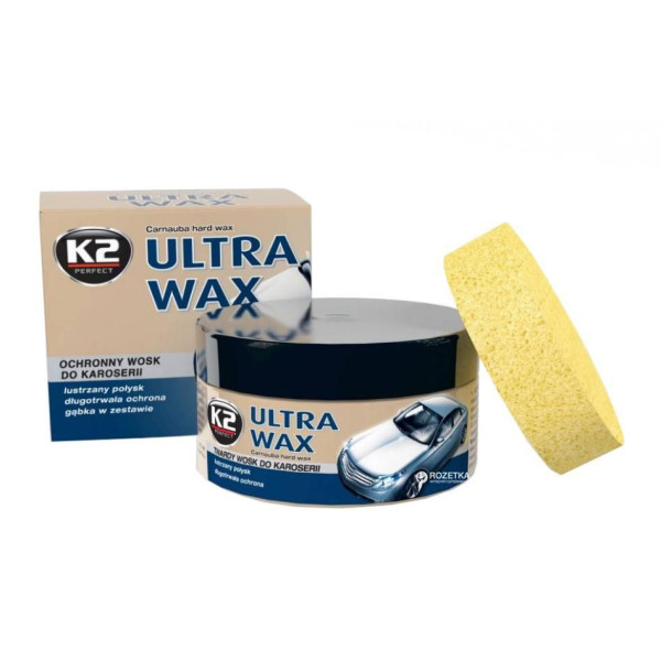 Полироль кузова восковая паста Ultra Wax K2 / 300 г (K073)