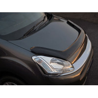 Дефлектор капоту мухобійка для Citroen Berlingo 2008- / Peugeot Partner 2008-