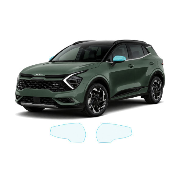 Антигравийная защитная бронепленка по лекалам для Kia Sportage NQ5 2021-2024 - зеркала