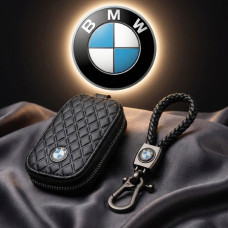 Автонабор №8 для BMW Брелок плетеный с карабином и чехол для автоклучей