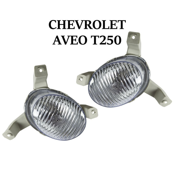 Противотуманные фары для Chevrolet Aveo Hatchback 2008-2012 H3-12V 55W с электро проводкой (OEM: LH-96650792 RH-96650793) (CV-527)