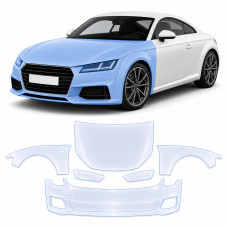 Антигравійна захисна бронеплівка за лекалами для Audi TT 8S 2014-2023 - передня частина авто (капот бампер крила))