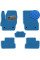 Коврики в салон EVA для Mazda 3 II BL SD/HB 2009-2013 с подпятником Синие 5 шт