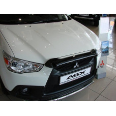 Дефлектор капоту мухобійка для MITSUBISHI ASX 2010-2013, короткий