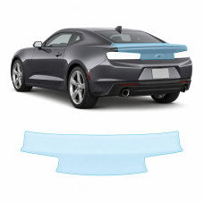 Антигравійна захисна бронеплівка за лекалами для Chevrolet Camaro VI facelift 2019-2024 - зона кришки багажника