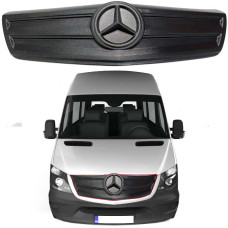 Зимняя накладка на решетку радиатора Merсedes Sprinter 2014-2018 Мат (AutoElement)