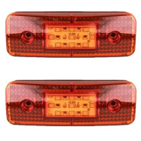 Габарит прямокутний 115х40 мм 12/24V Led 9 діодів Помаранчевий 2 шт (TH 931)