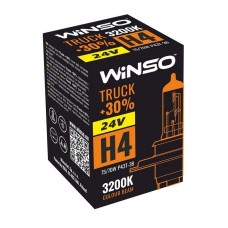 Автолампа галогенна Winso Truck + 30% / H4 / 75/70W / 24V / 1 шт (724400)