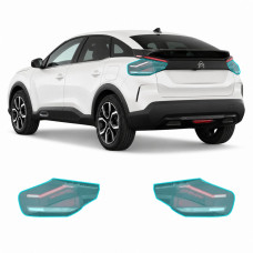Антигравийная защитная бронепленка по лекалам для Citroen C4 / e-C4 III 2020- задние фонари стопы