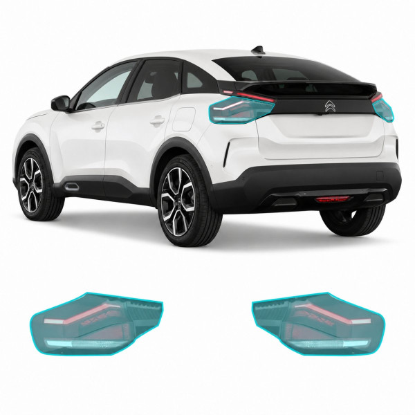 Антигравійна захисна бронеплівка за лекалами для Citroen C4 / e-C4 III 2020- задні ліхтарі стопи