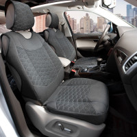 Автомобильные чехлы для сидений Cayman Stell Model S комплект Серые