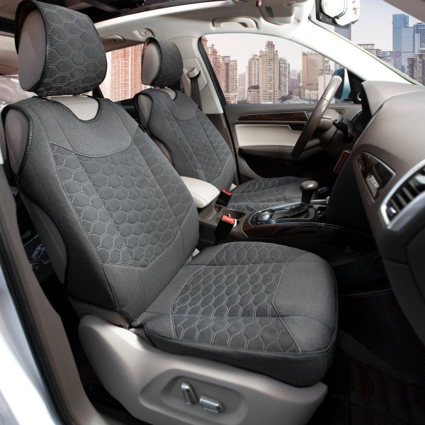 Автомобильные чехлы для сидений Cayman Stell Model S комплект Серые