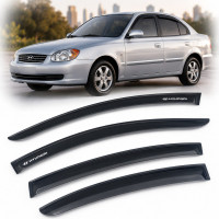 Дефлектори вікон для Hyundai Accent 2006-2010 Скотч 3М Voron Glass