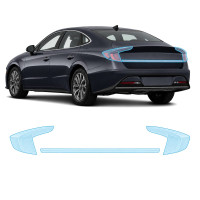 Антигравийная защитная бронепленка по лекалам для Hyundai Sonata DN8 2019-2022 - задние фонари стопы