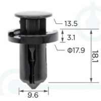 Кліпса кріплення Натискна Розпірна NISSAN HONDA SUBARU (57728AC090 01553-09241 0155309241 11400) C0089