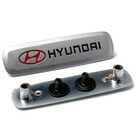 Емблема шильдик Hyundai для автомобільних килимків Алюміній 1 шт
