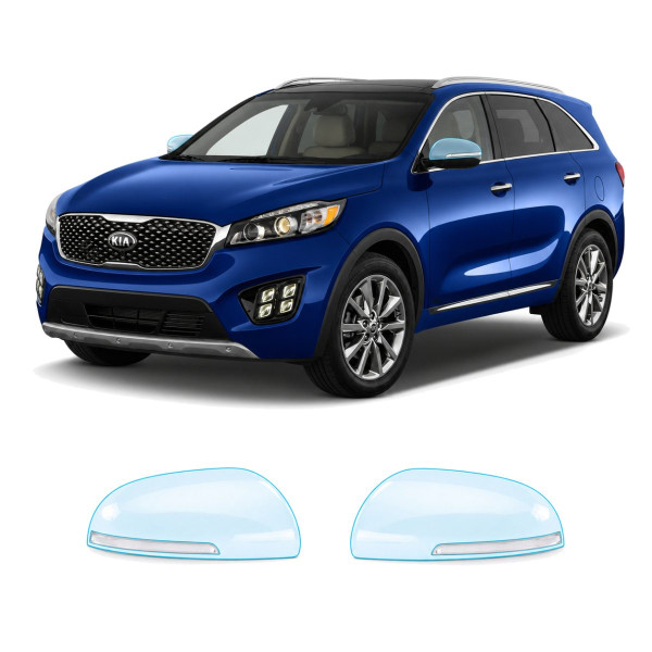 Антигравийная защитная бронепленка по лекалам для Kia Sorento UM 2015-2017 - зеркала