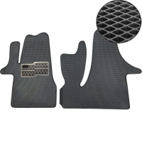 Килимки в салон EVA для Volkswagen T5 / T6 2003-2015  (Металевий підп'ятник) Чорний 2 шт