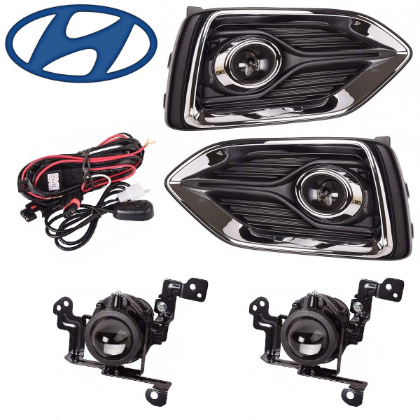 Протитуманні фари для Hyundai Accent 2018- HB4 (9006) 12V 51W з проводкою Комплект (HY-372W)