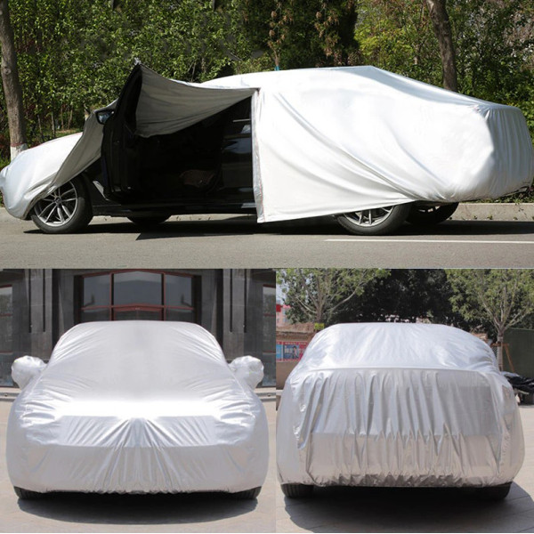 Автомобільний тент для седана Milex PEVA M 432x166x120 см (кишені під дзеркала замок)