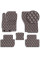 Коврики в салон для Mitsubishi Outlander 2012-2020 Экокожа Коричневый 5 шт (Rombus)