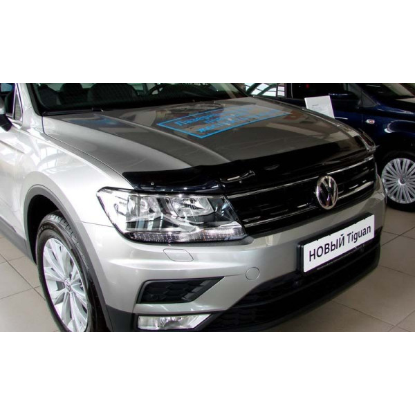 Дефлектор капота мухобойка Volkswagen Tiguan 2016-