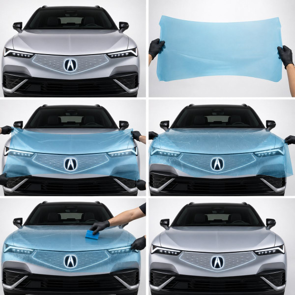 Антигравийная защитная бронепленка по лекалам для Acura ZDX EV 2024 - зона крышки багажника