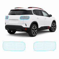 Антигравийная защитная бронепленка по лекалам для Citroen C5 Aircross I 2017-2021 - задние фонари стопы