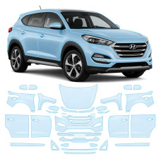 Антигравійна захисна бронеплівка за лекалами для Hyundai Tucson TL 2015-2018 - повний кузов