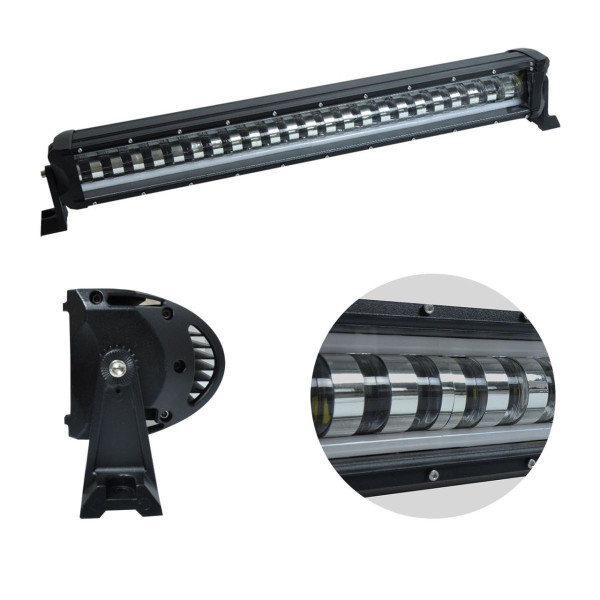 Фара-LED Балка 690*85*90mm 120W (5W*24) 10-30V Ближний с неоновым Ободом 4 режима Лидер (K120W)