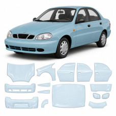 Антигравійна захисна бронеплівка за лекалами для Daewoo Lanos T100 1997-2017 - повний кузов