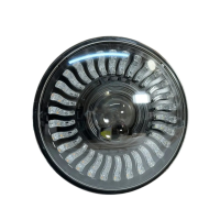 Фара LED ВАЗ 2101 2121 ГАЗ УАЗ іномарки мото 7 дюймів 60W 175х175х80 мм ближнє та дальнє світло 1 шт