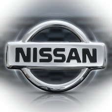 Емблема для Nissan 50 x 69 мм пластикова 2 пуклі (OEM: 90890BR12A, 848904CL0A)