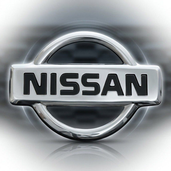 Емблема для Nissan 50 x 69 мм пластикова 2 пуклі (OEM: 90890BR12A, 848904CL0A)