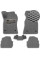 3D EVA Коврики в салон для Audi A6 (C6) 2004-2011 С подпятником Серые 5 шт