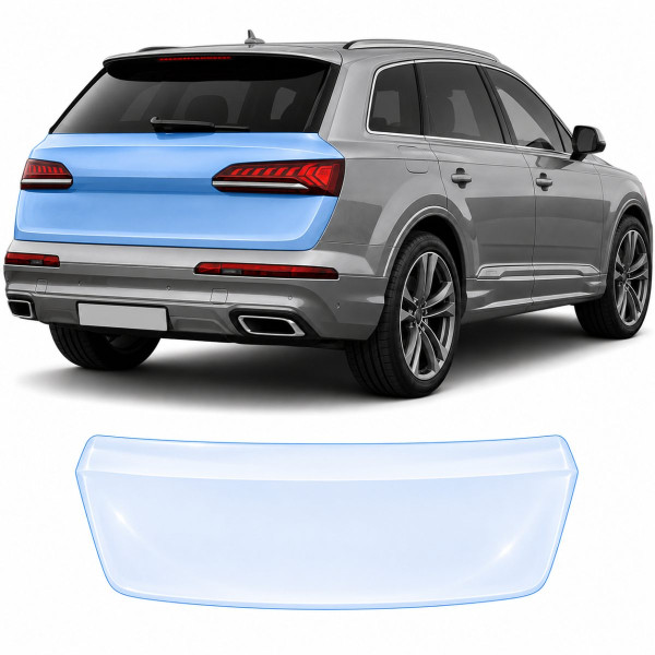 Антигравийная защитная бронепленка по лекалам для Audi Q7 4M facelift 2020-2024 - зона крышки багажника