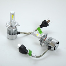 LED лампы автомобильные H4 радиатор+кулер 3800Lm C6L / COB / 36W / 5000K / IP65 / 9-32V 2шт