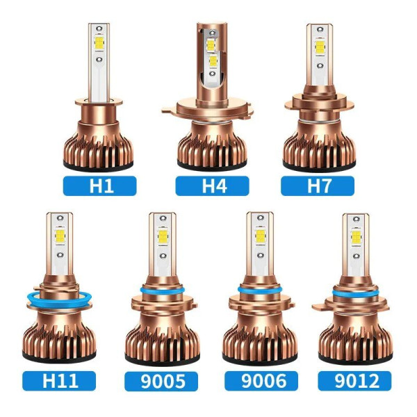 LED лампи автомобільні S7 Mini H11 55W (9600lm 6000K +400% IP67 DC9-24V)
