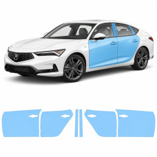Антигравійна захисна бронеплівка за лекалами для Acura Integra V 2023 - зони дверей і стійки вікон