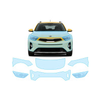 Антигравійна захисна бронеплівка за лекалами для Kia Stonic YB 2017- передня частина авто (капот бампер крила))