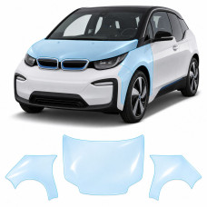 Антигравийная защитная бронепленка по лекалам для BMW i3 I01 2013-2022 - капот и передние крылья