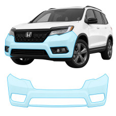 Антигравийная защитная бронепленка по лекалам для Honda Passport III 2019-2021 - передний бампер