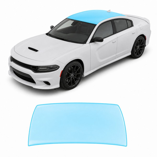 Антигравийная защитная бронепленка по лекалам для Dodge Charger LD facelift 2015-2023 - зона крыши
