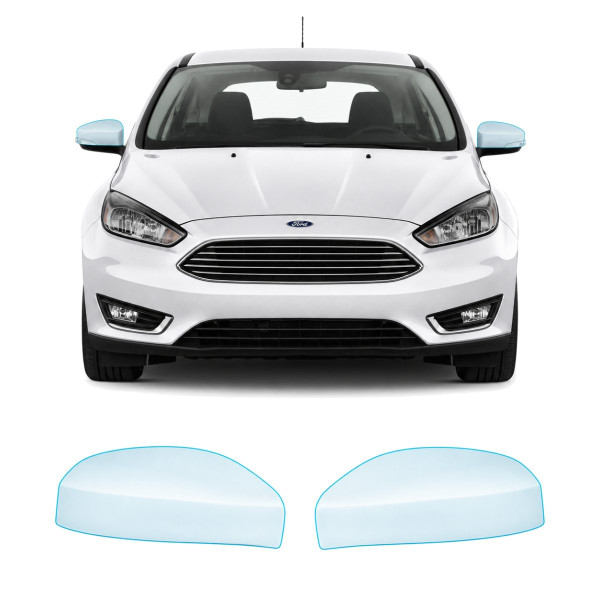 Антигравийная защитная бронепленка по лекалам для Ford Focus III facelift 2015-2018 - зеркала