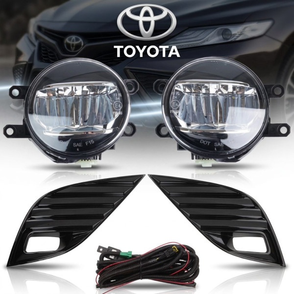 LED Протитуманні фари для Toyota Camry 70 2018-12V 6W з проводкою Комплект (TY-129LED-3)