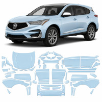 Антигравийная защитная бронепленка по лекалам для Acura RDX TC1 2019-2021 - полный кузов