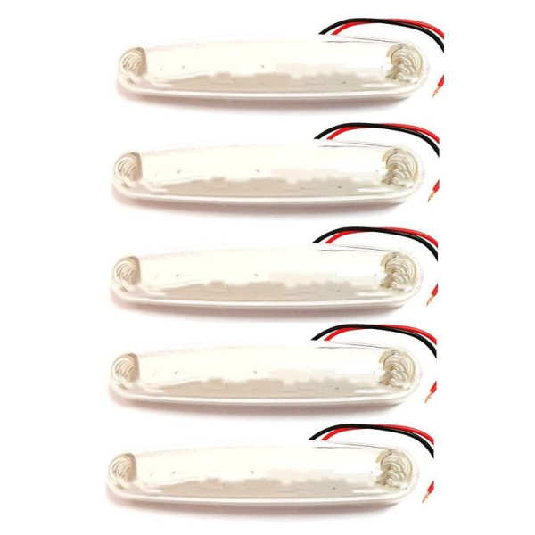 Габарит LED прямокутний 150х20 мм / 12/24V / Білий 1 шт (Туреччина)