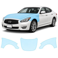 Антигравійна захисна бронеплівка за лекалами для Infiniti Q70 Y51 2014-2019 - капот і передні крила