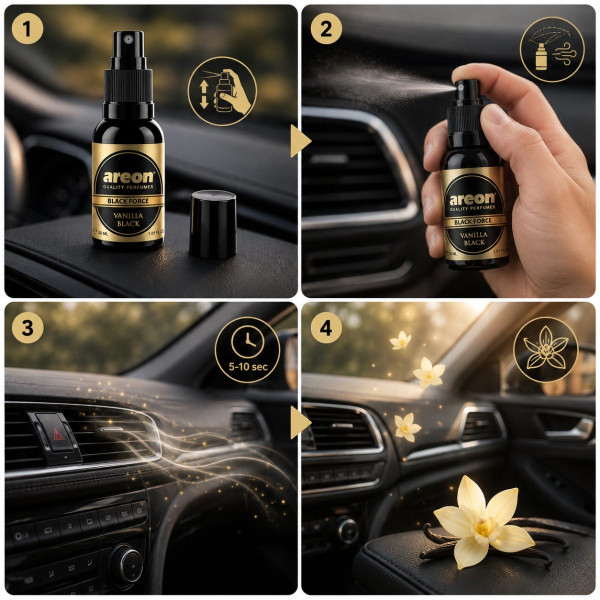 Ароматизатор повітря Perfumy Black Force 30 мл Vanilla Black PBL05 (Концентрат 1:2)