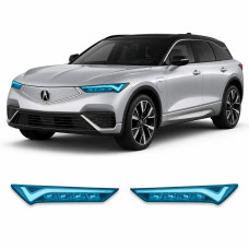Антигравийная защитная бронепленка по лекалам для Acura ZDX EV 2024 - оптика (фары и ПТФ)
